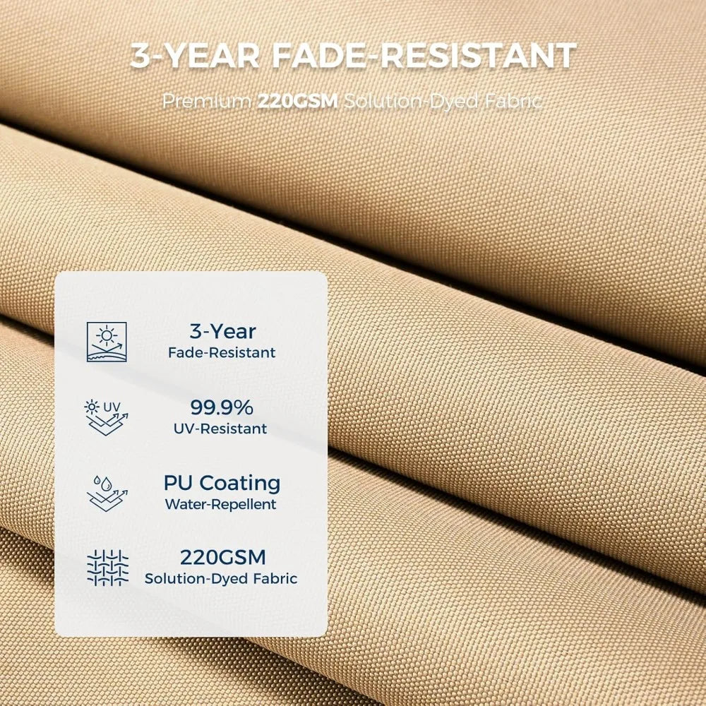 Double Sided Patio Umbrellas with Solar Lights LED Lighted