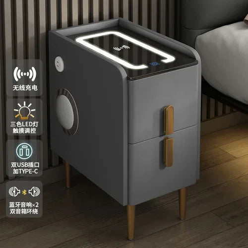 Modern Bedside Table Smart Dresser Created Luxury Vanity Desk