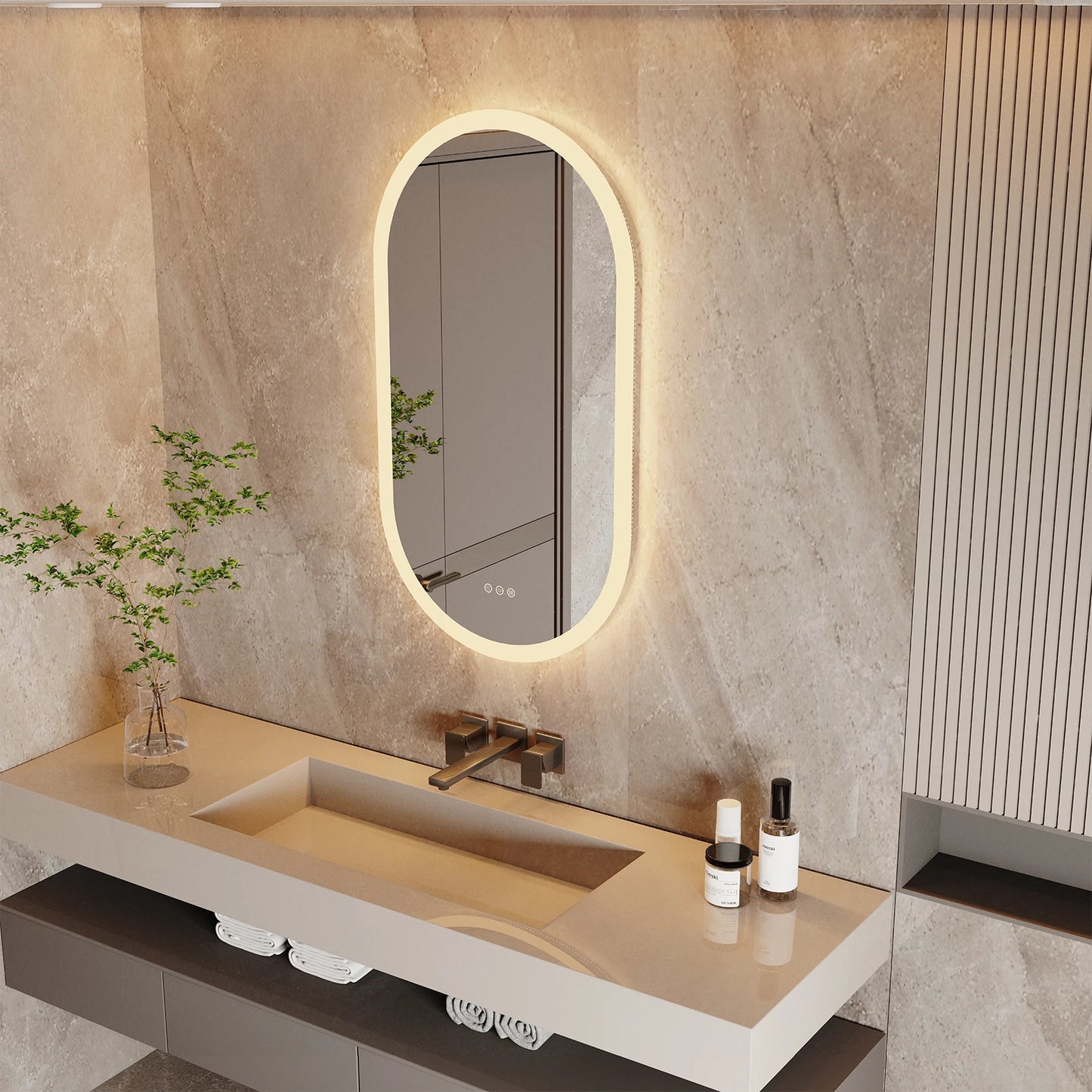 Vanity Mirror for Wall Mounted Back Lighted Mirror with Lights
