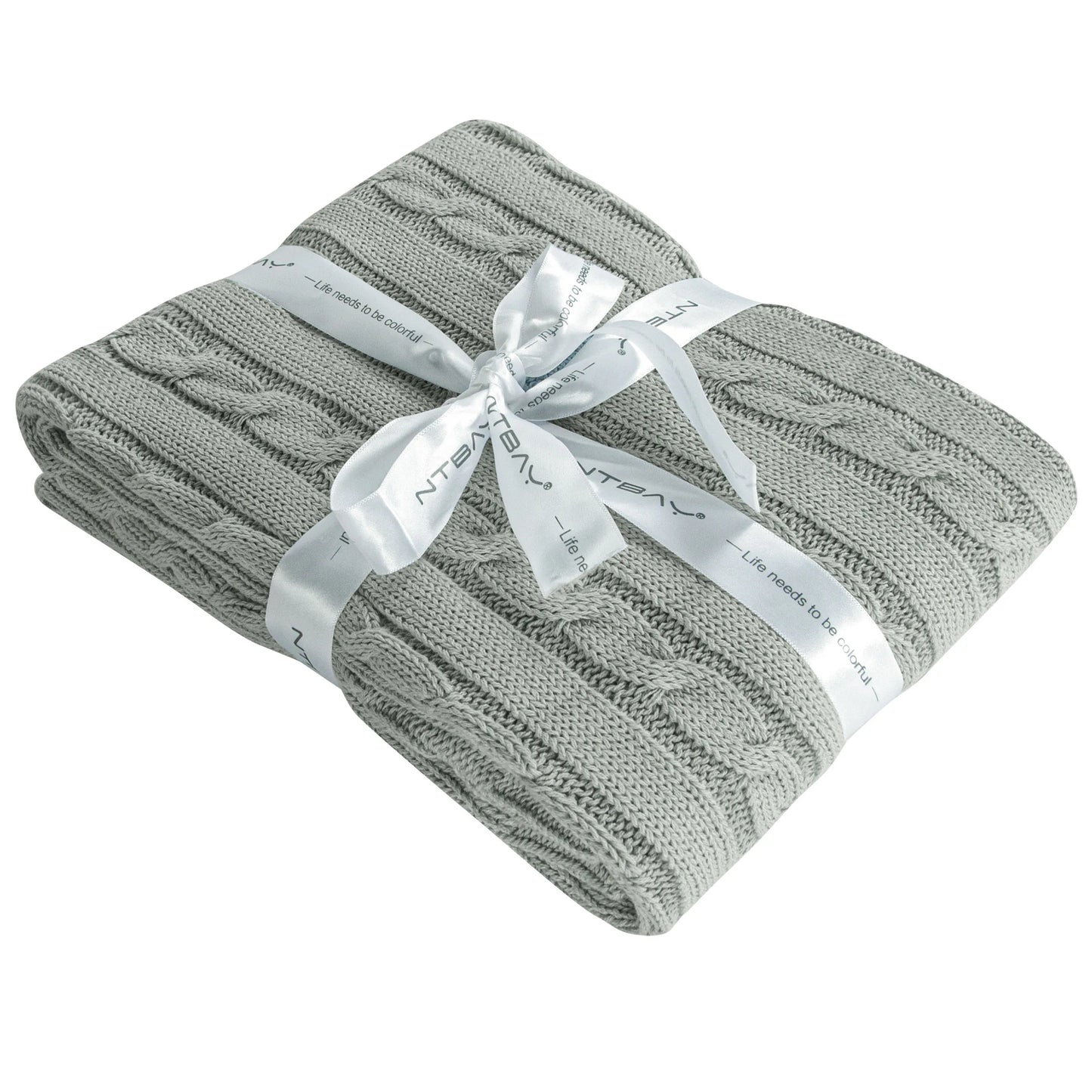 Cable Knit Baby Blanket