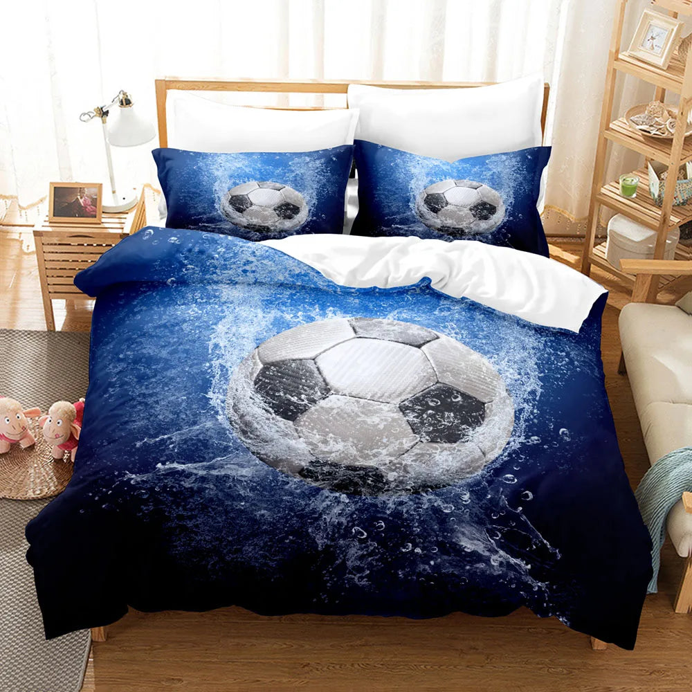 Sports 3D Printed Duvet Cover Set