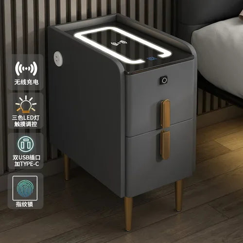 Modern Bedside Table Smart Dresser Created Luxury Vanity Desk