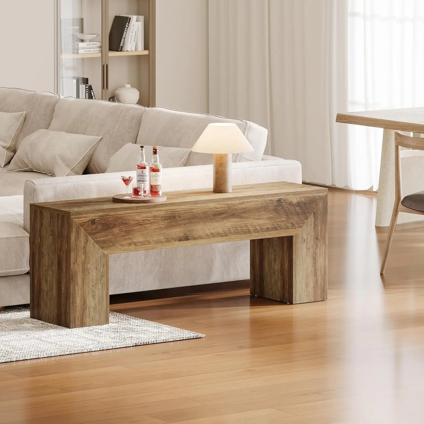 Wooden Entryway Bench