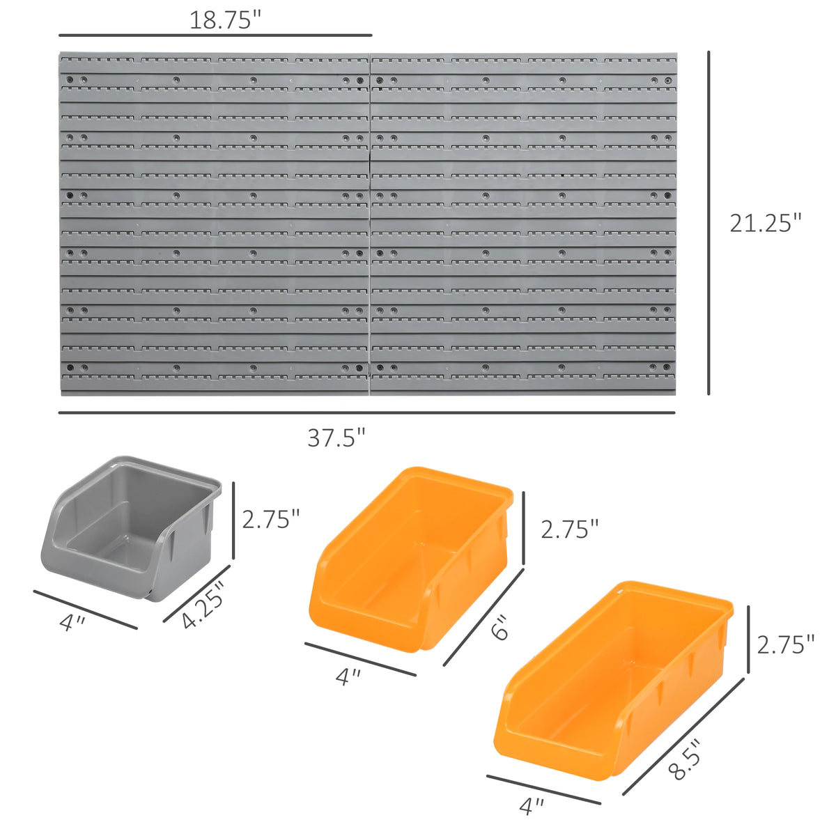 Wall Mounted Storage Bins