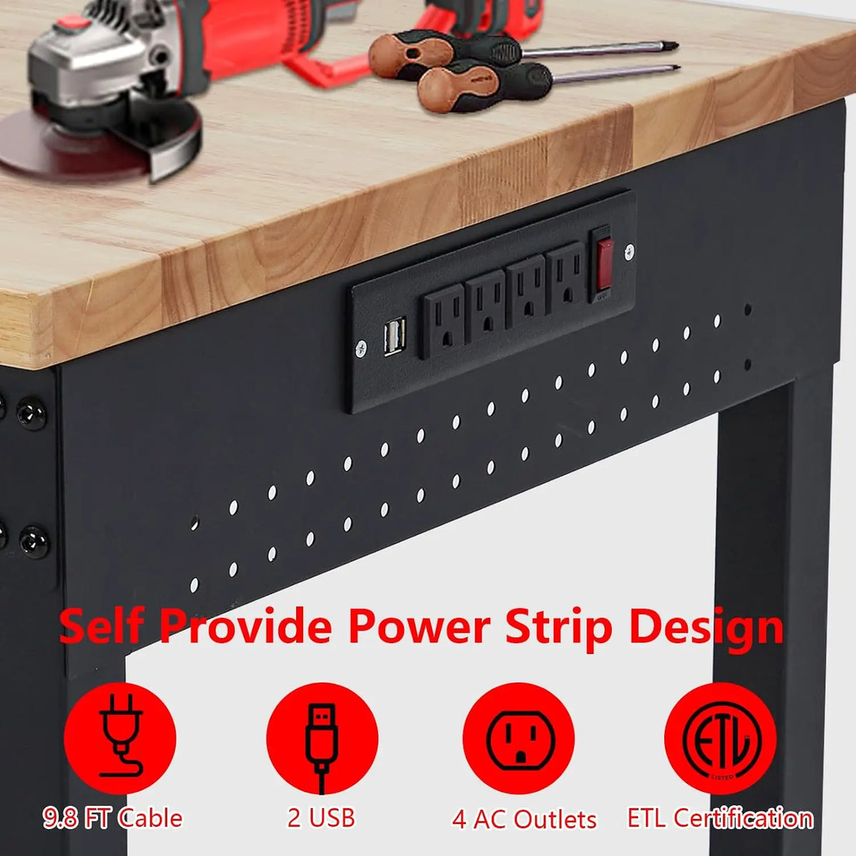 Heavy-Duty Adjustable Workbench