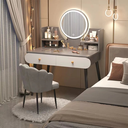 Nordic Simplicity Dresser Make-Up Mirror Table