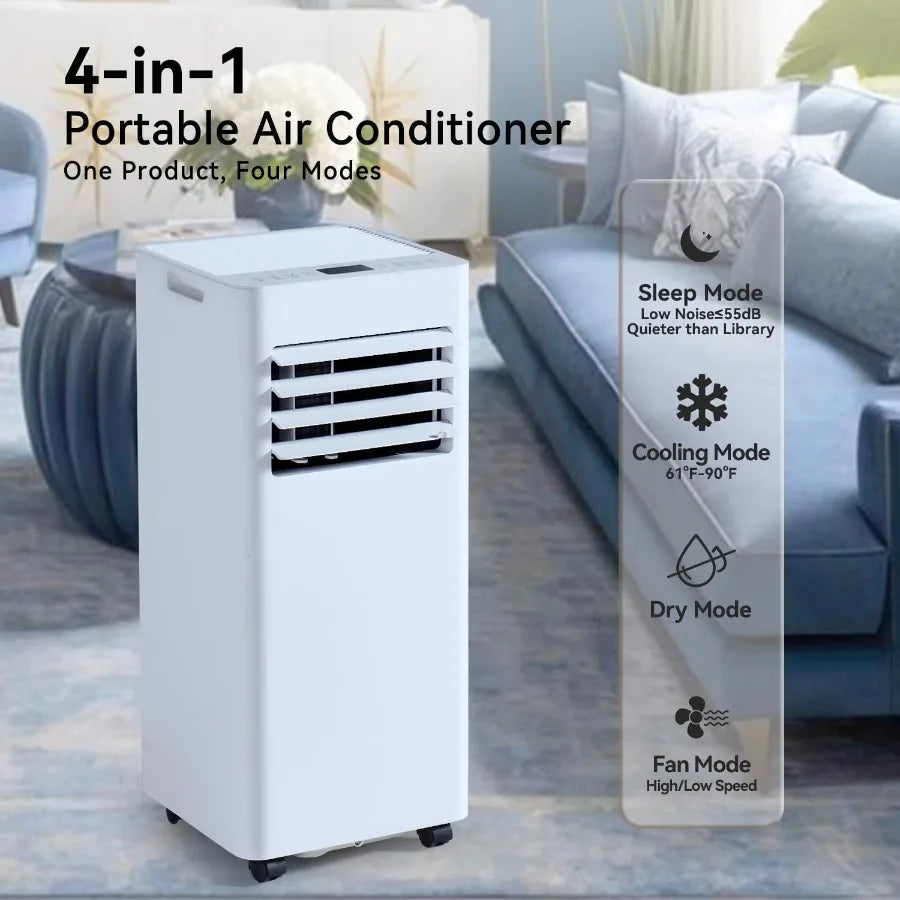 Portable Air Conditioner Unit with Fast Cooling Dehumidifier