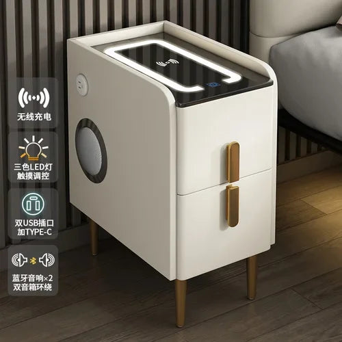 Modern Bedside Table Smart Dresser Created Luxury Vanity Desk