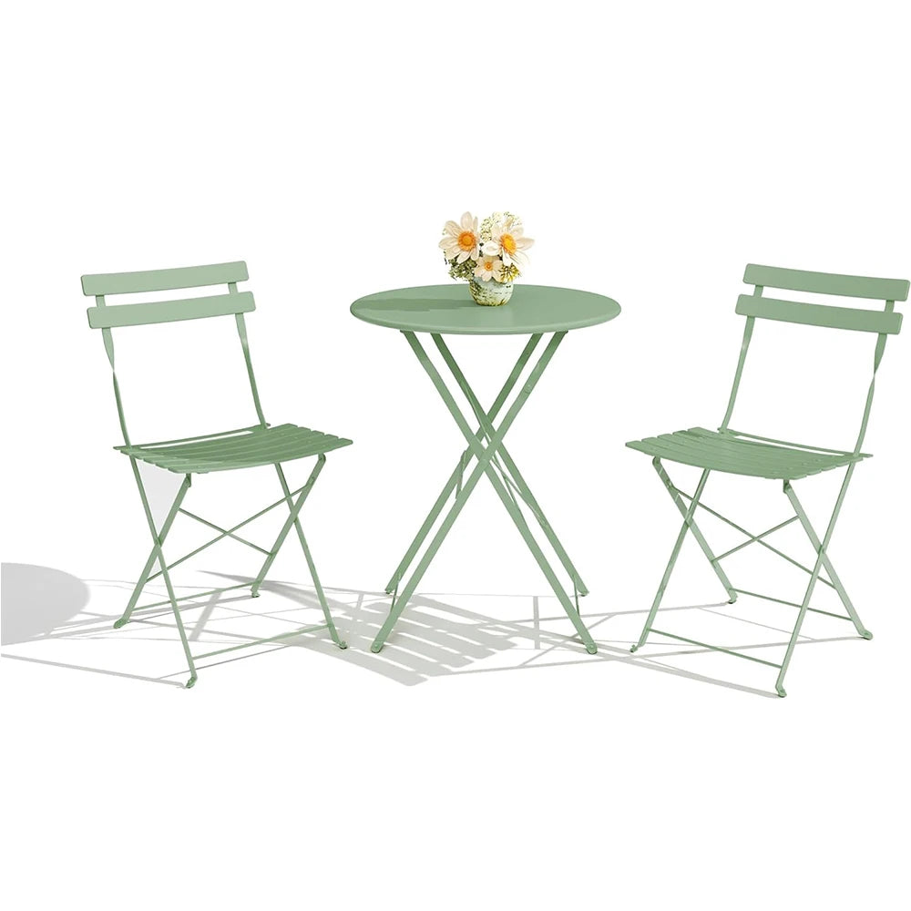 Folding Patio Chair Set With Table