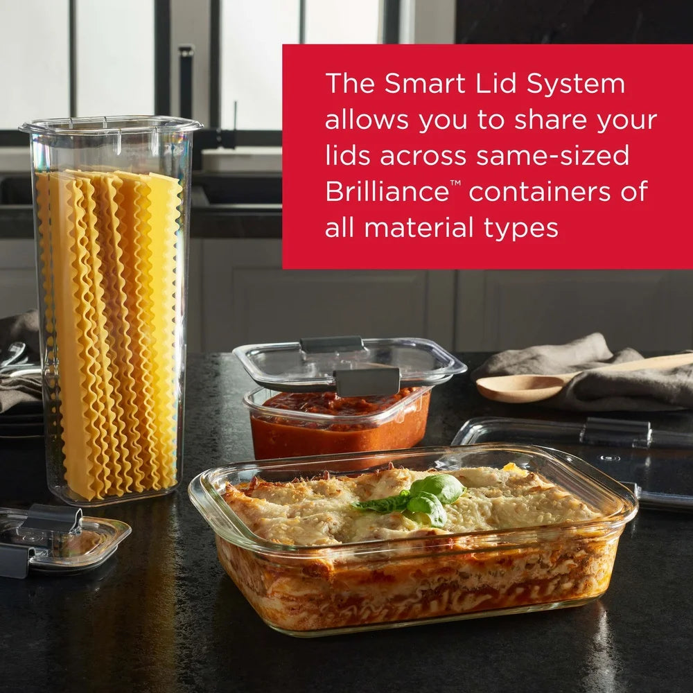 Airtight Leak-Proof Glass Food Storage Containers