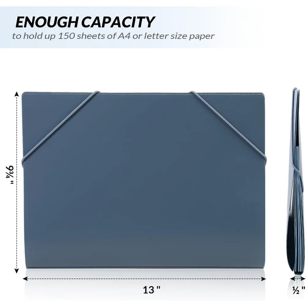 Accordion File Manager with pockets