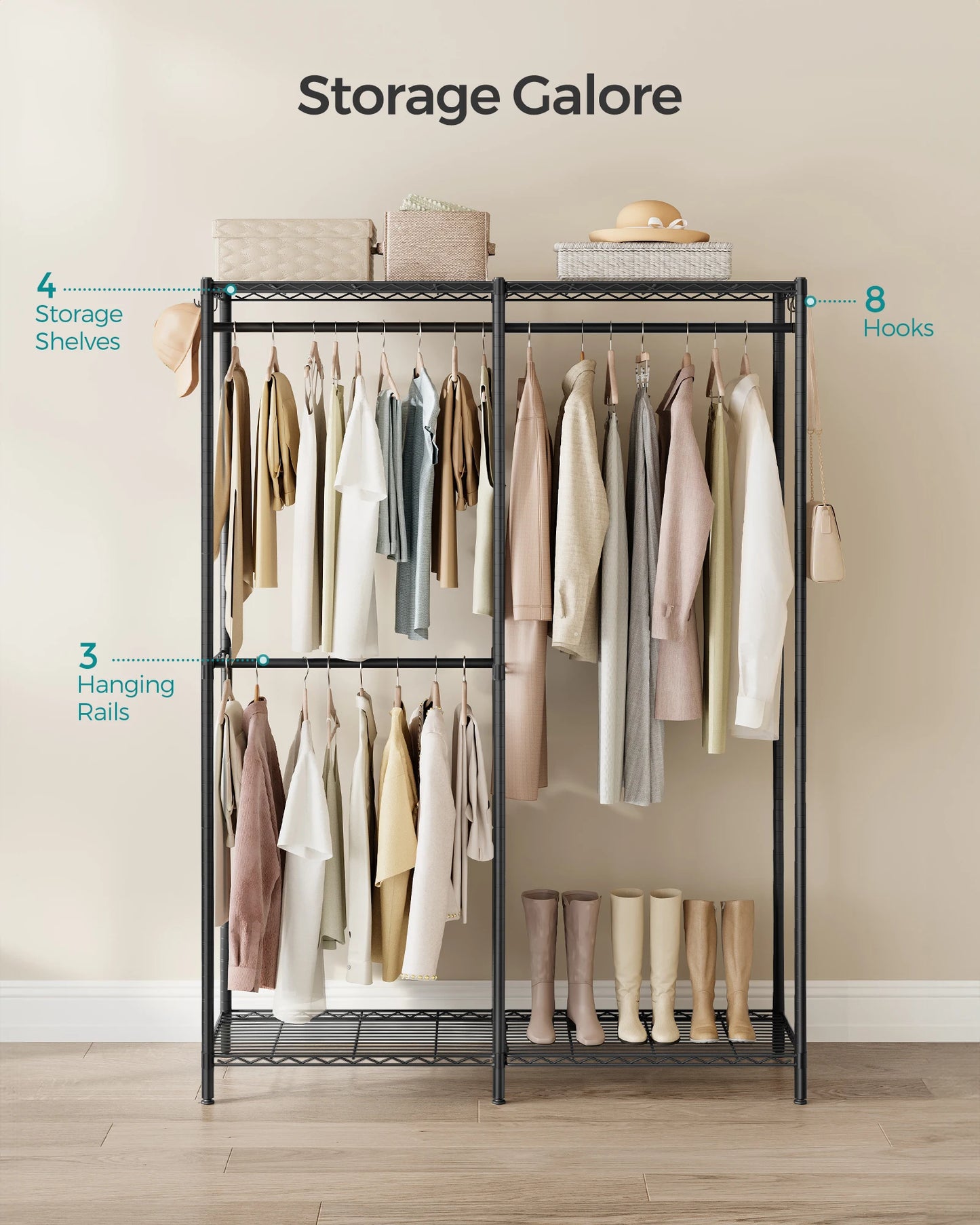Freestanding Wardrobe Closet
