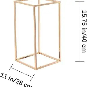 15.7inch Gold Wedding Table Centerpiece, 5PCS Wedding Flower Vase for Party Event Home Decor