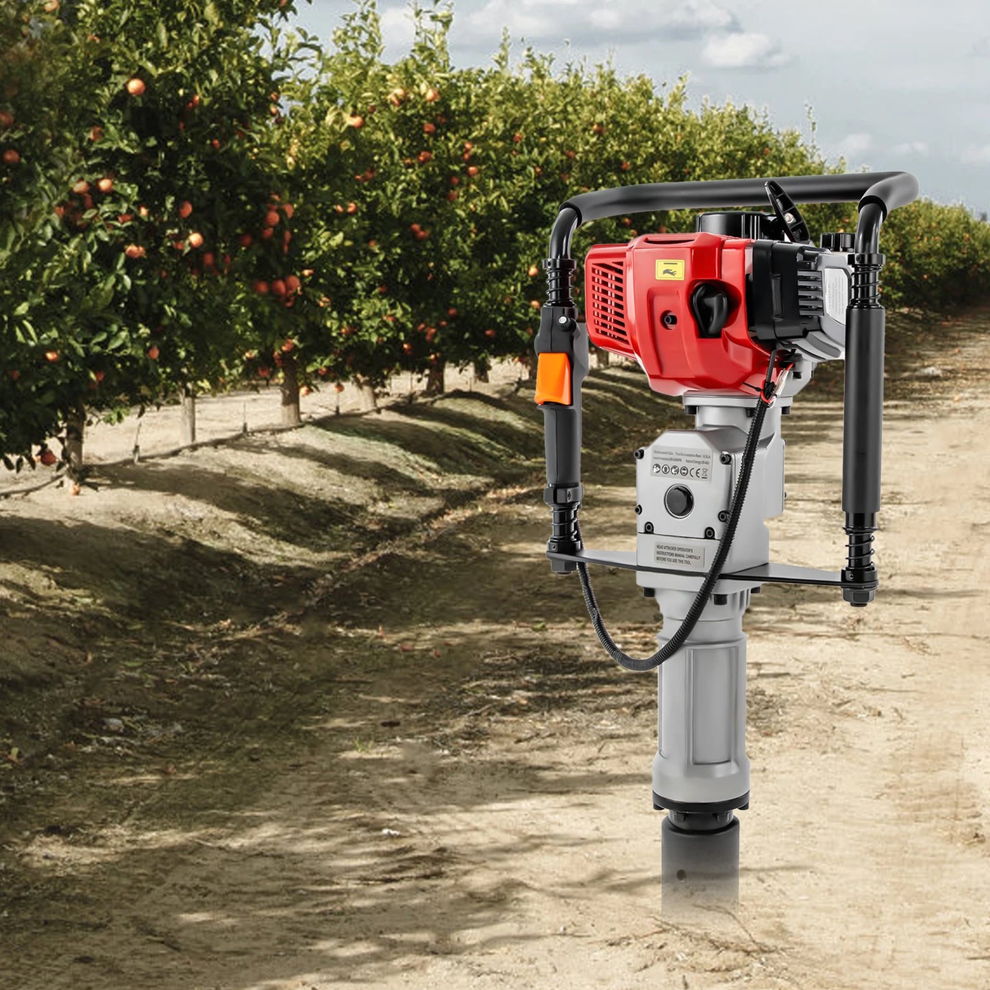 Air Cooling Single-cylinder Petrol Garden Fencing Push Pile Tool