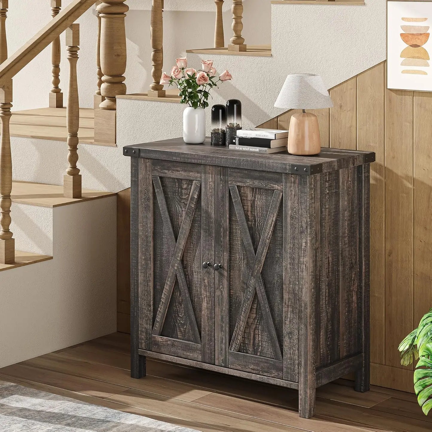 Buffet Cabinet with Doors and Shelves