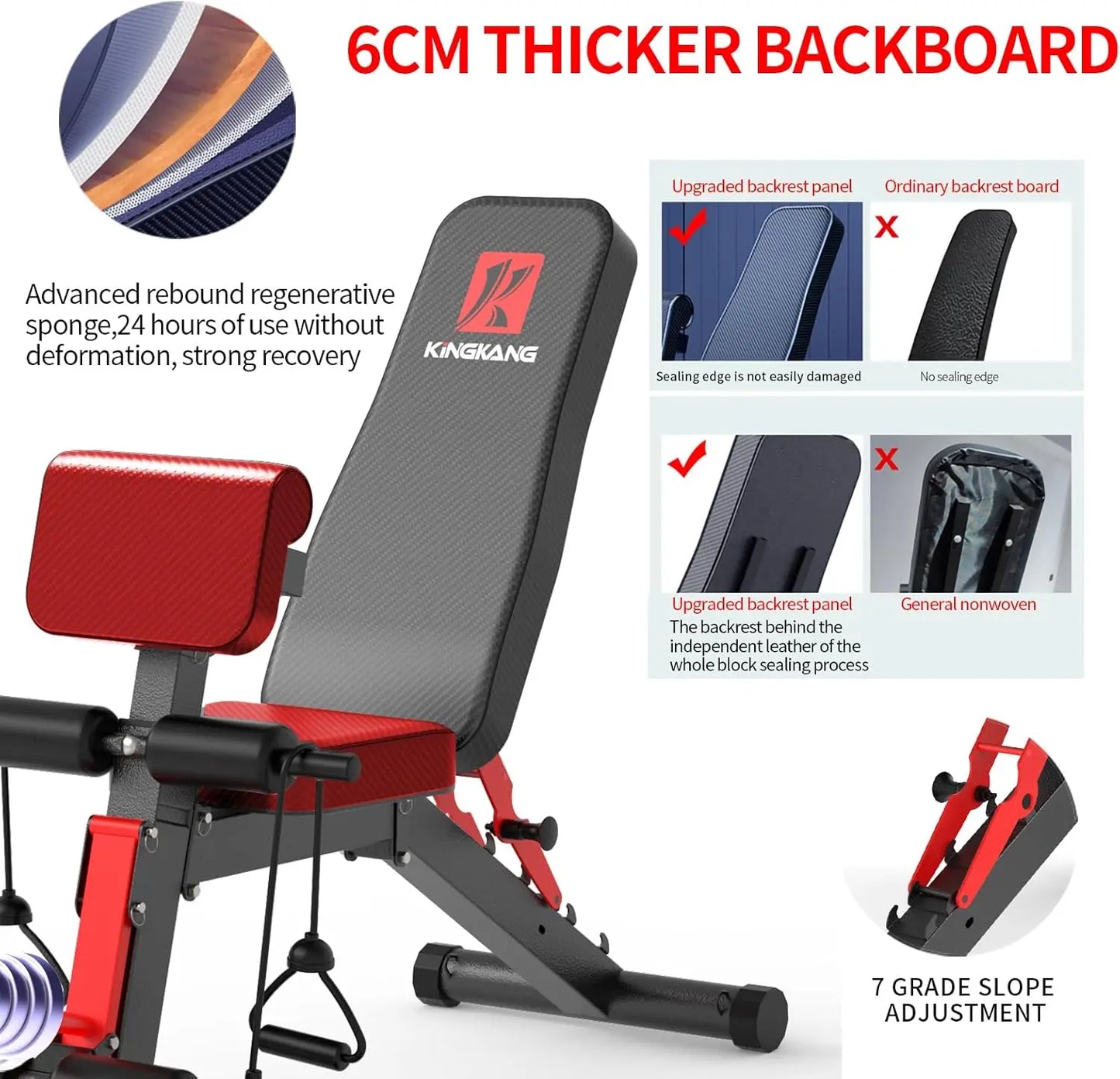 Foldable Dumbbell Bench Weight Pre-Assembled Multi-Functional Full Body Workout