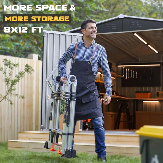 Outdoor Storage Shed with Updated Frame Structure