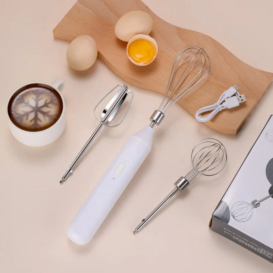 Electric Milk Frothier Handheld Egg Beater
