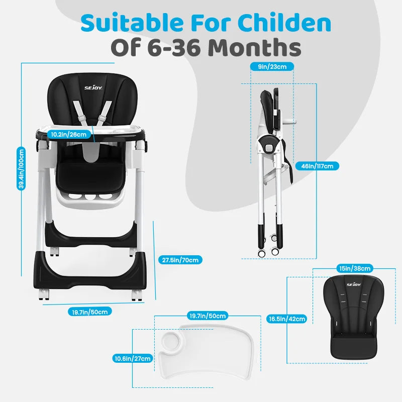 Baby Highchair Adjustable
