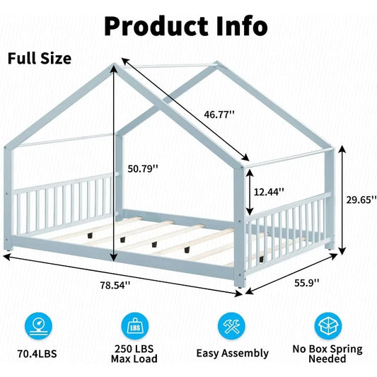 Full Size Montessori Floor Bed