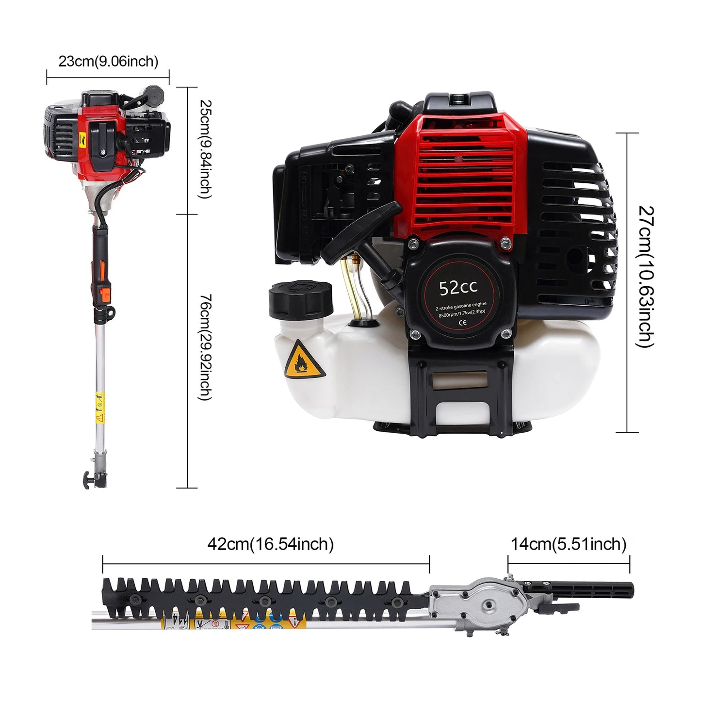 2 Stroke Grass Wacker Gas Power Trimmer