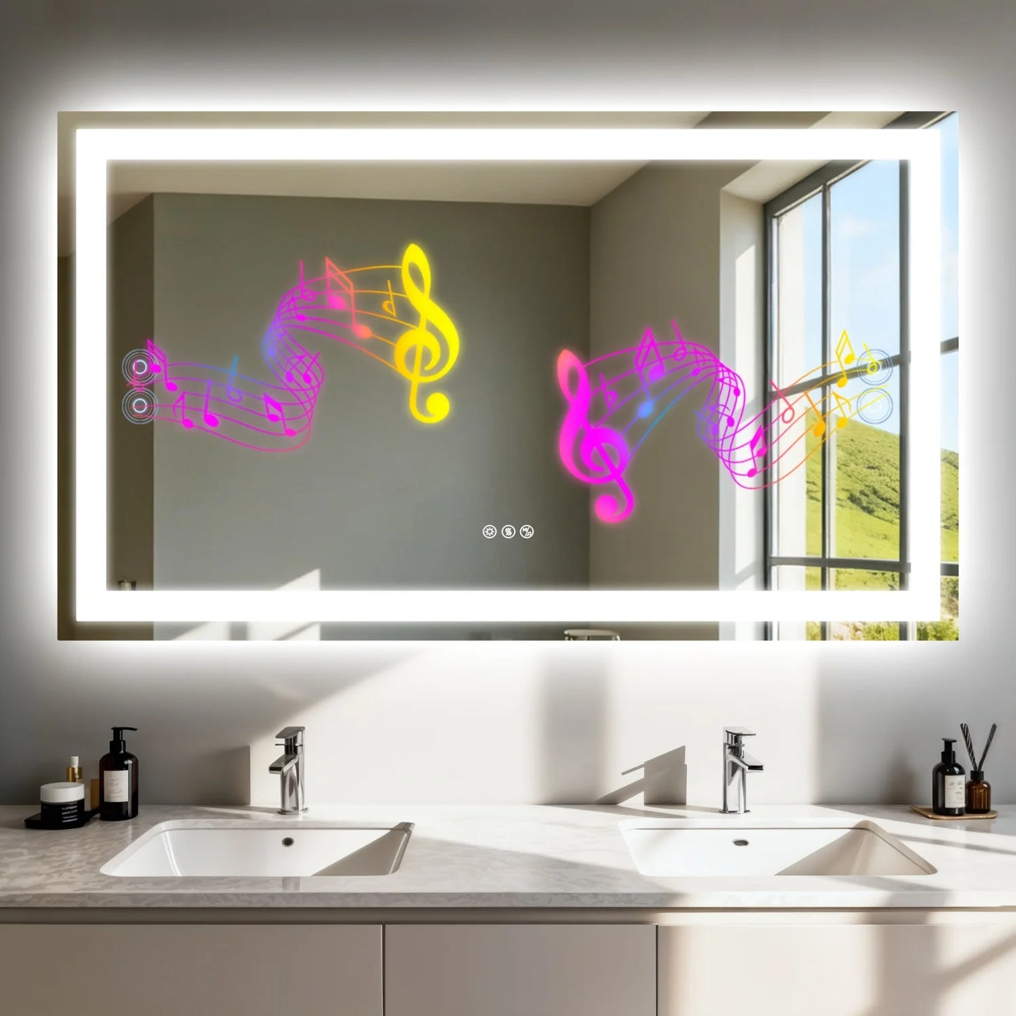 Vanity Makeup Waterproof LED Mirror