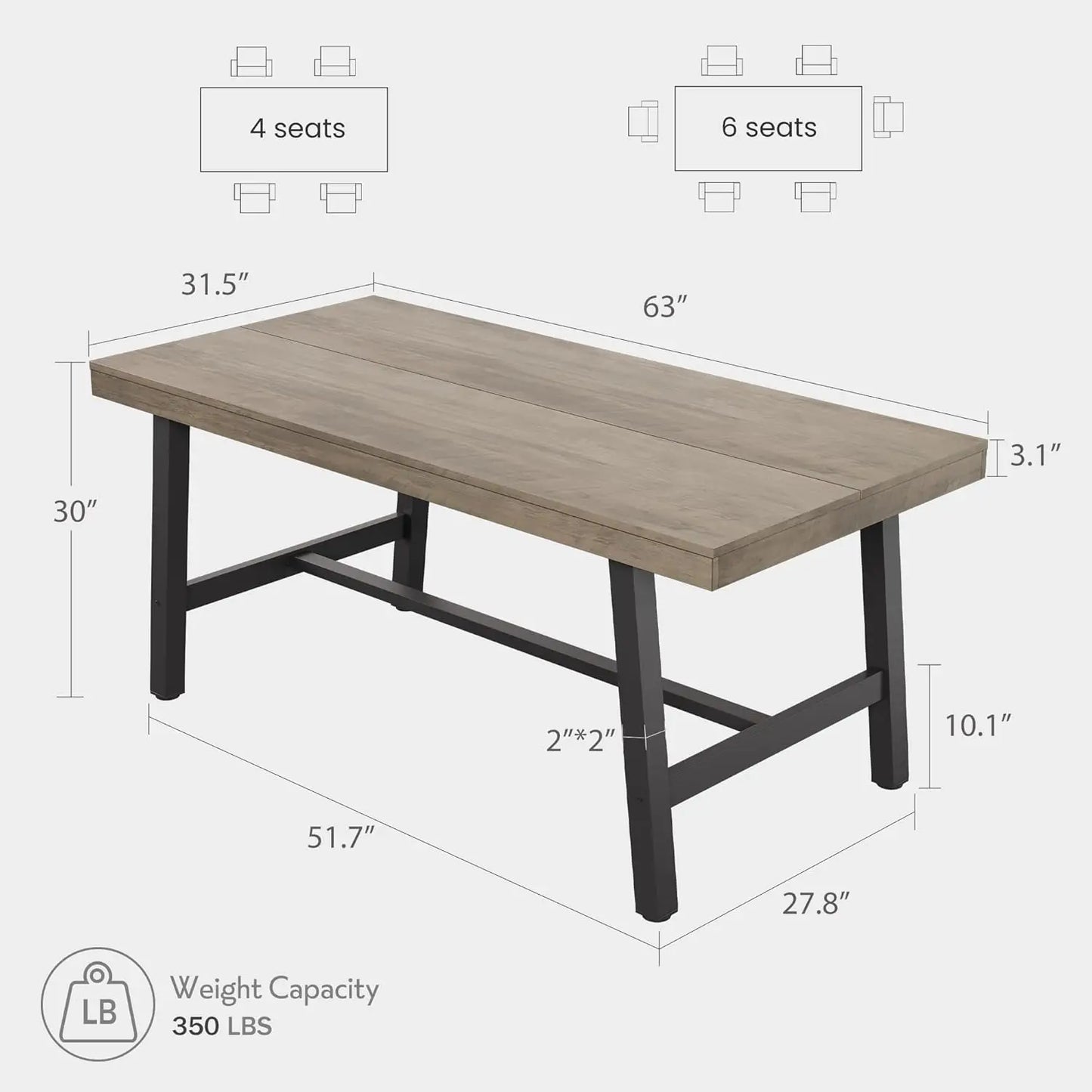 Rectangular Dining Table