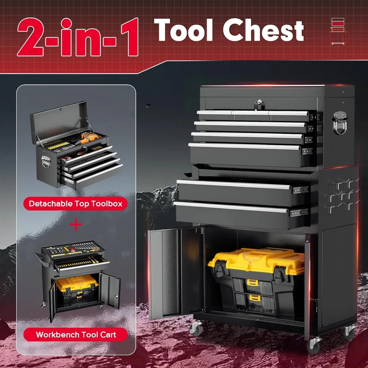 Rolling Tool Chest With Wheels