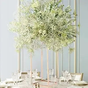 15.7inch Gold Wedding Table Centerpiece, 5PCS Wedding Flower Vase for Party Event Home Decor