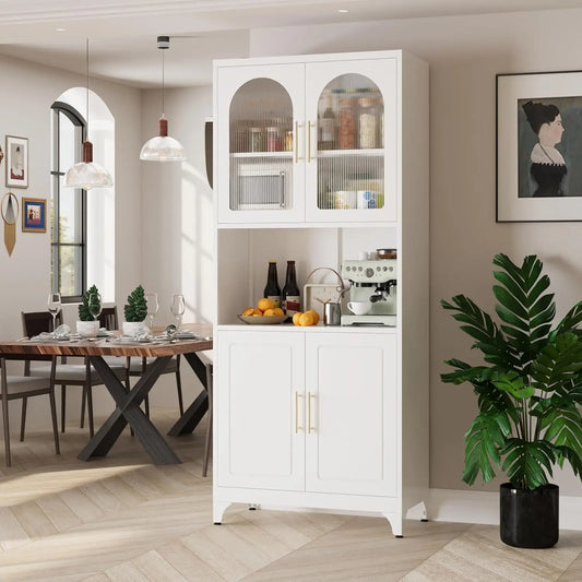 Metal Storage Cabinets with Acrylic Doors and Adjustable Shelves