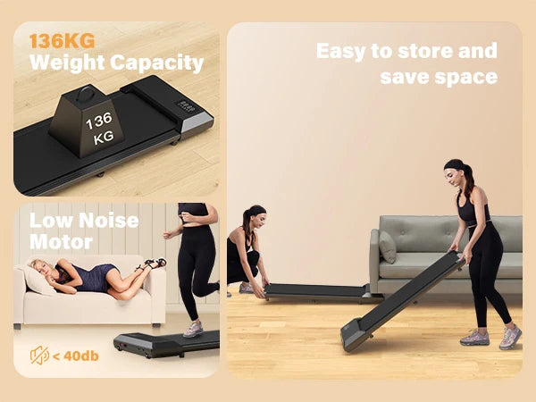 Walking Pad Treadmill with LCD Digital Data Display