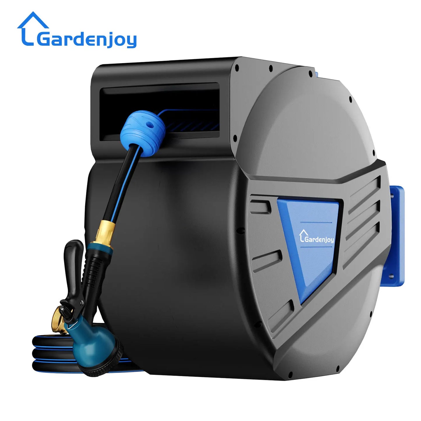 Retractable Garden Hose Reel, Hose Locking Mechanism