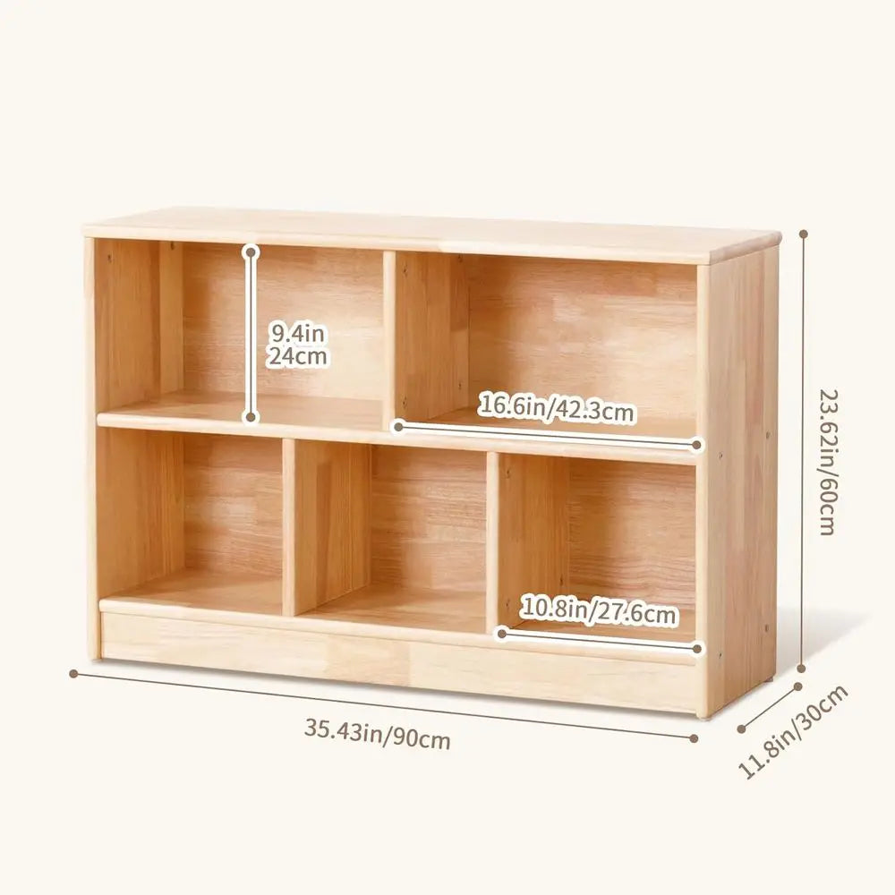 Wooden  Bookshelf Storage Cabinet
