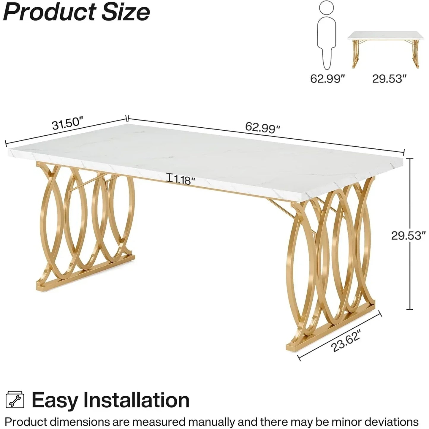 Modern and Unique Rectangular Dinner Table