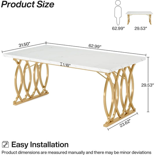 Modern and Unique Rectangular Dinner Table