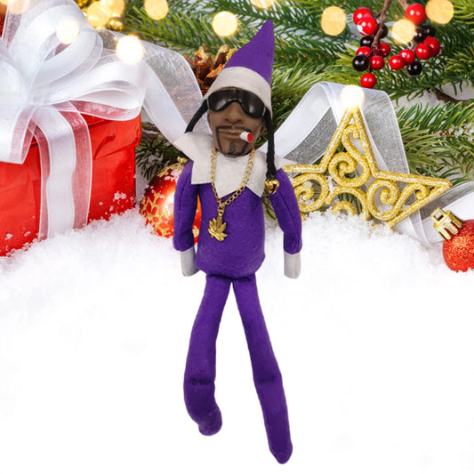 Christmas Elf Doll with Snoop on a Stoop Christmas Trees Decoration