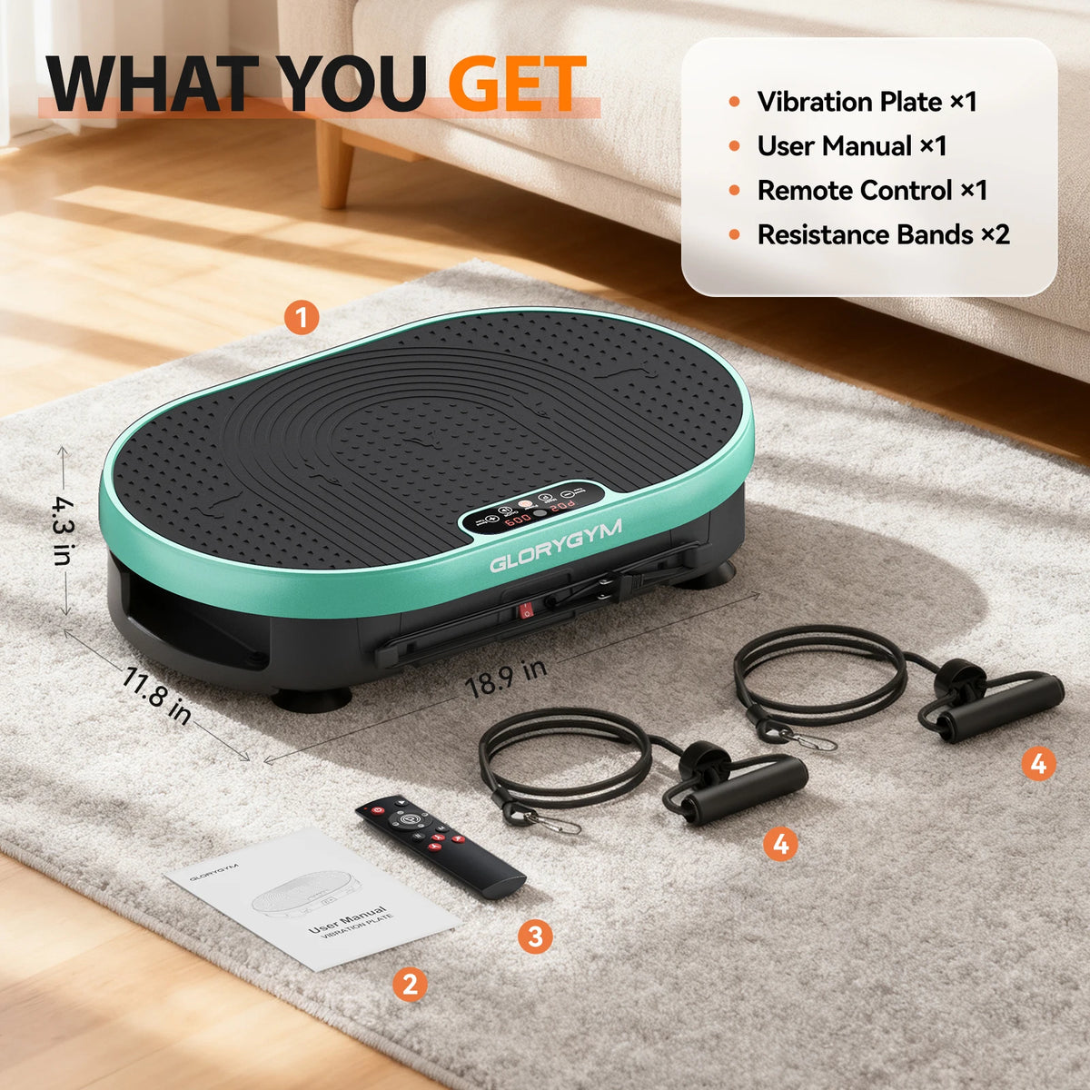 LED Display Vibration Plate Exercise Machine