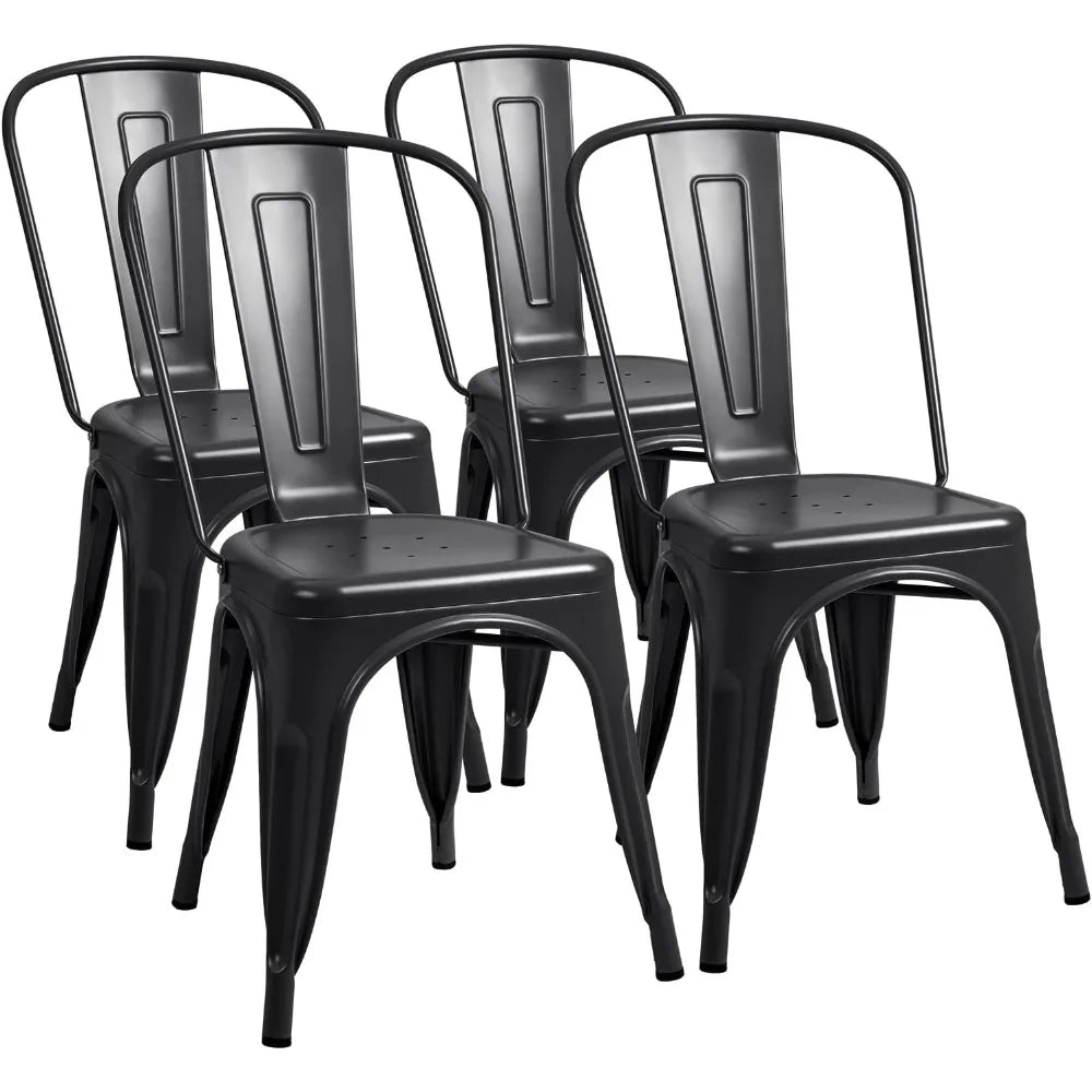 Furmax Metal Stackable Classic Trattoria Chair