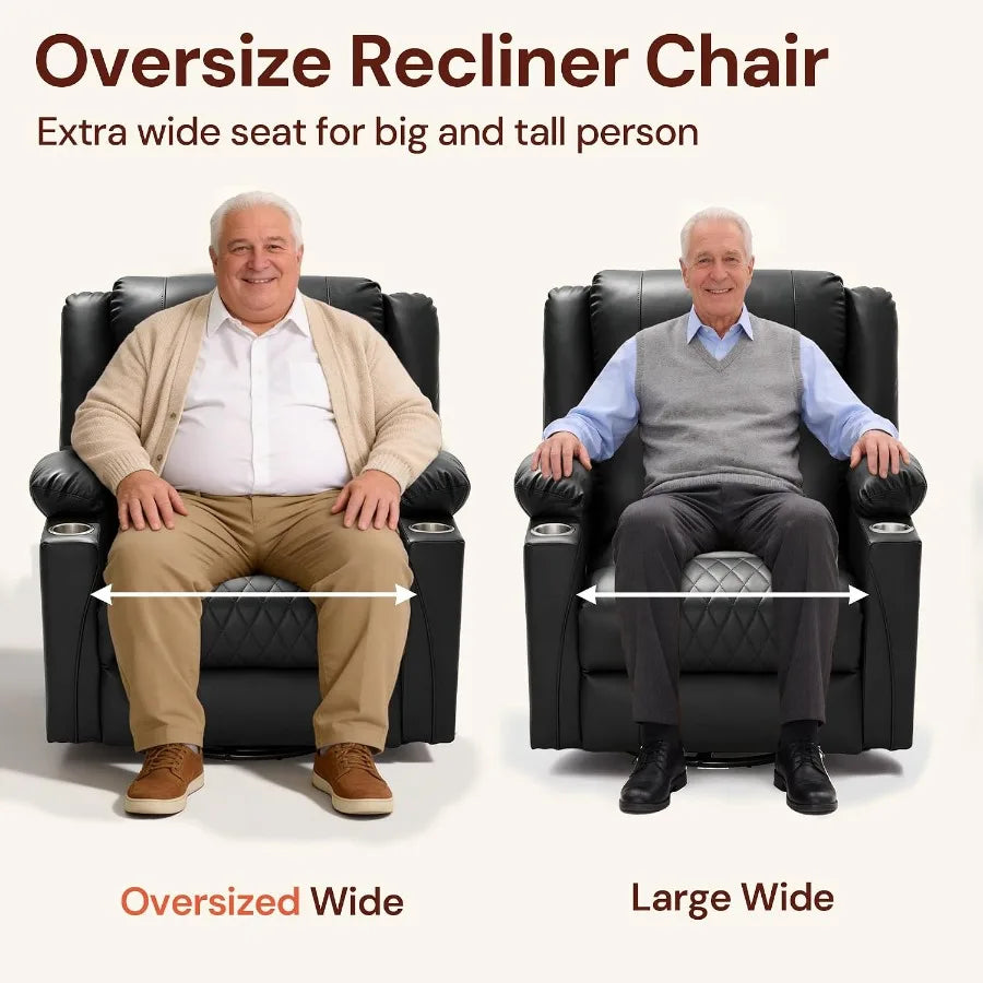 Faux Leather Recliner
