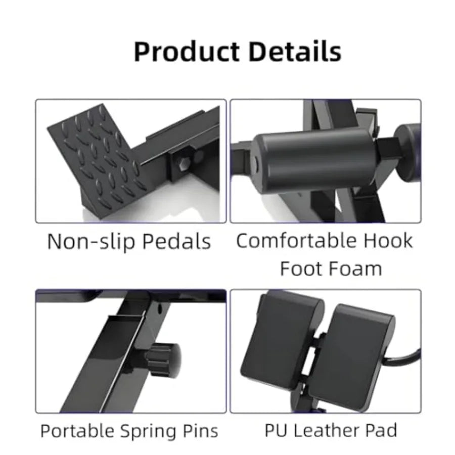 Hyperextension Bench for Abs and Gluten Workout Equipment