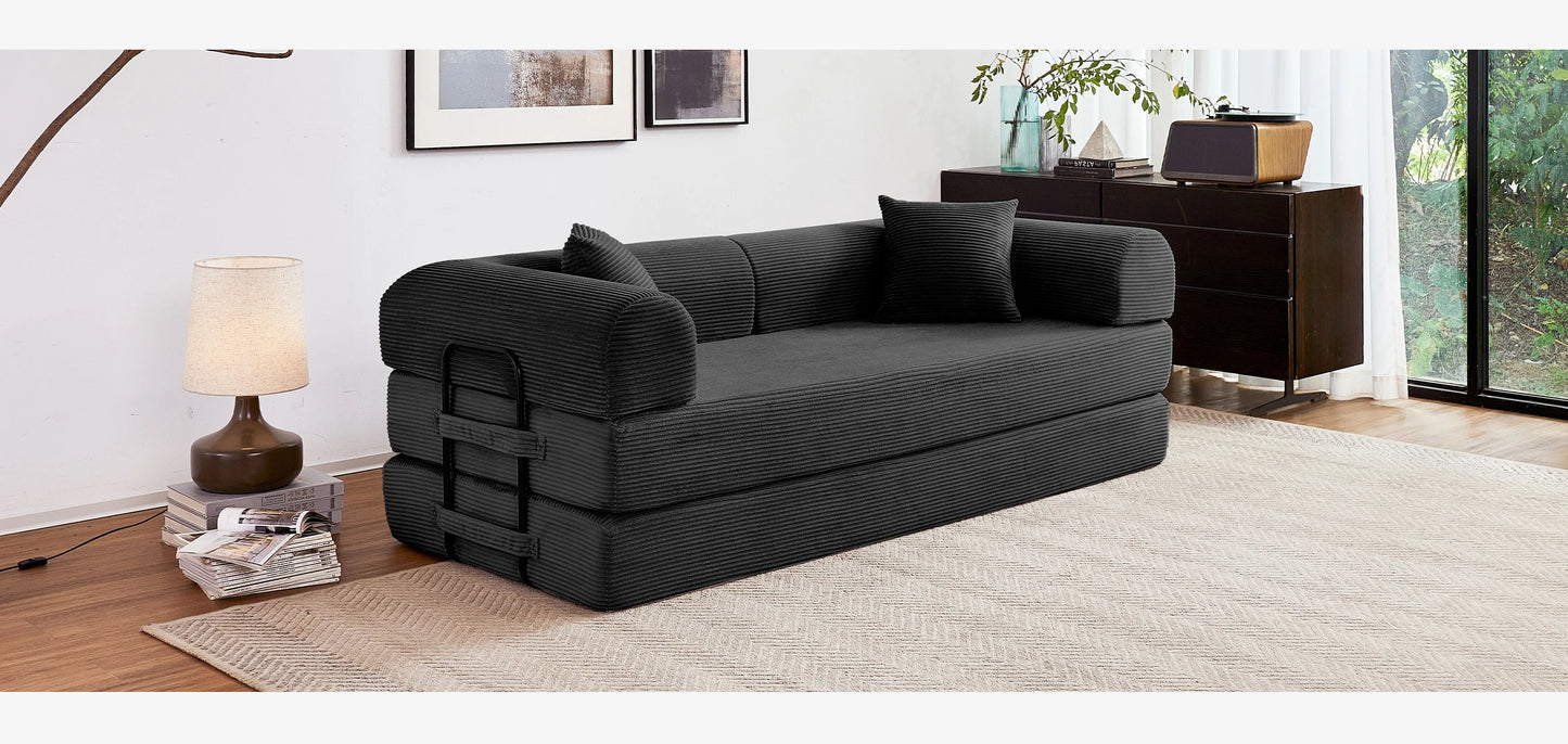 Boneless Couch Foldable Convertible Futon Sleeper Sofa Bed