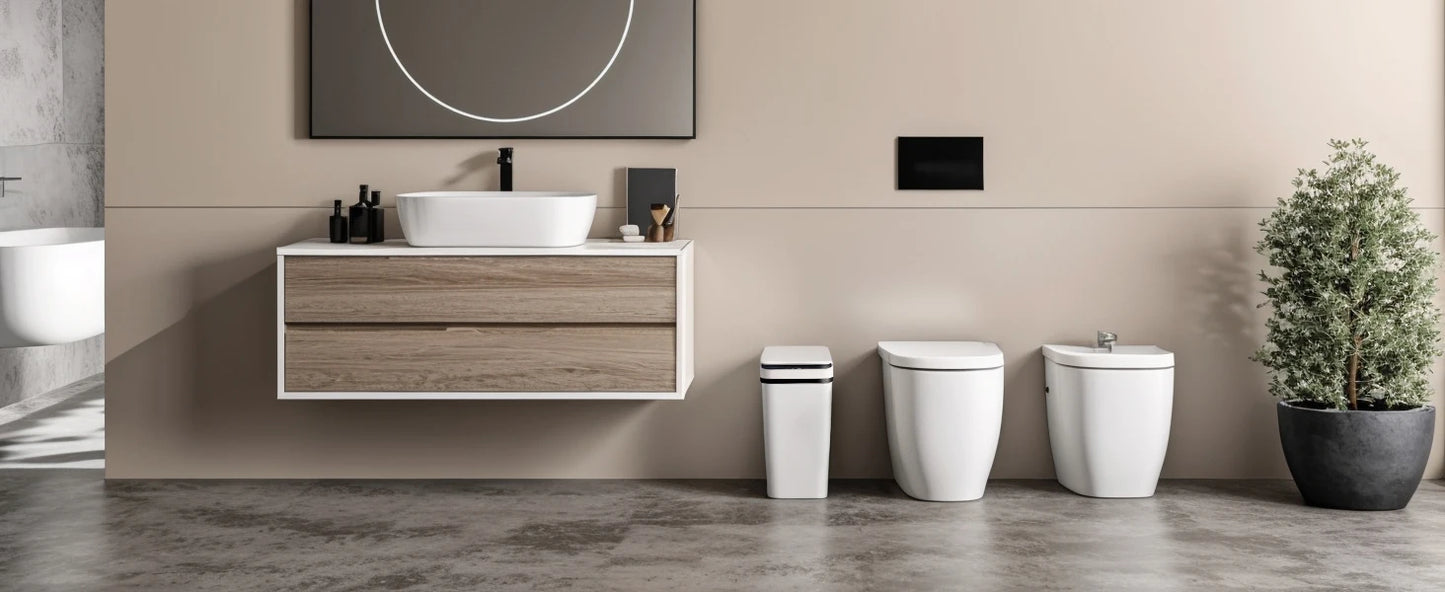 2 Pack 12L Automatic Trash Cans Touch Motion Sensor