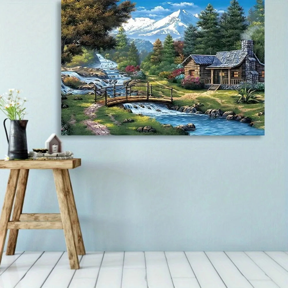 Forest Cottage Canvas