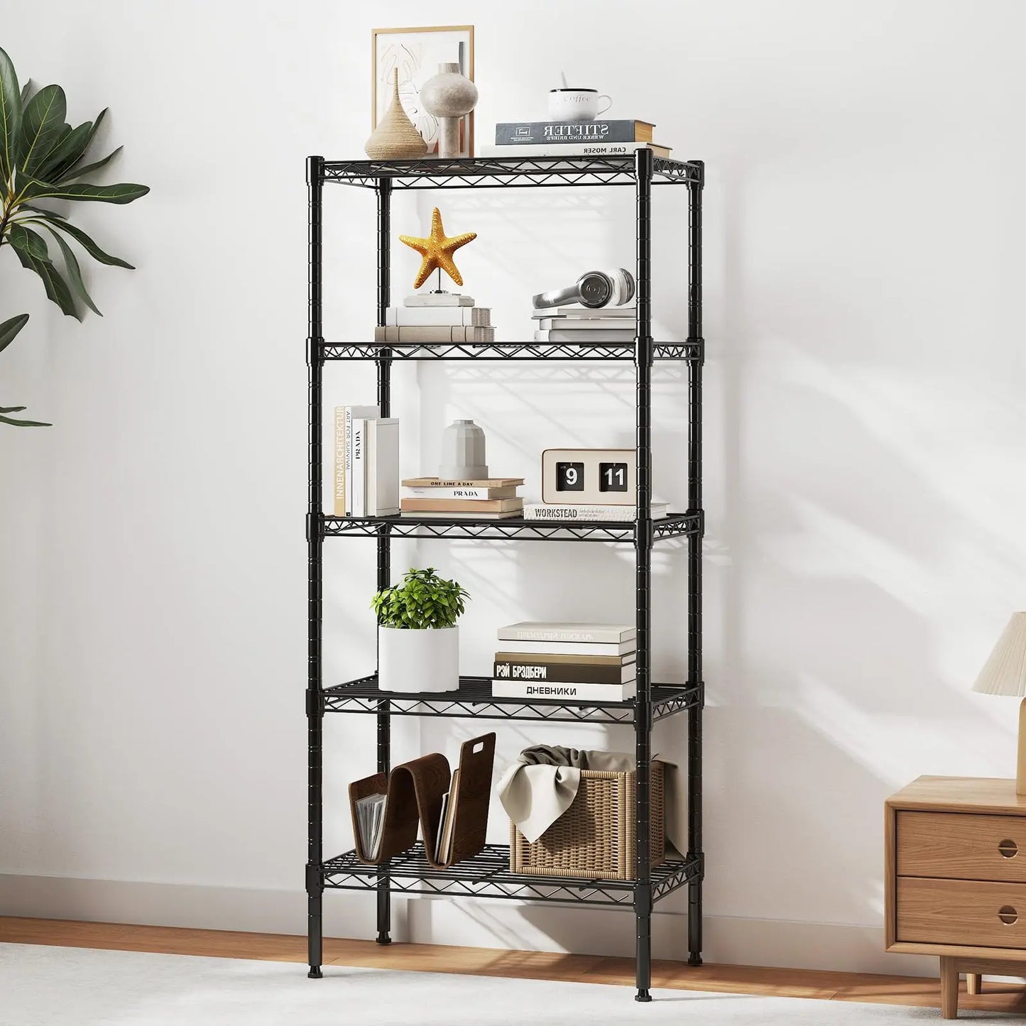 Heavy Duty Metal Wire Storage Shelves Adjustable Storage Racks