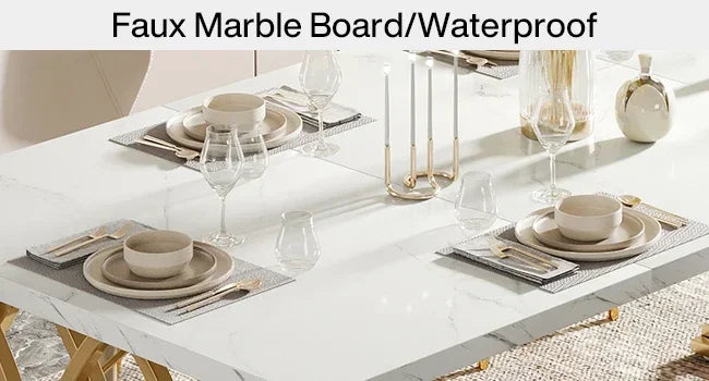 Modern Unique Rectangular Dinner Table