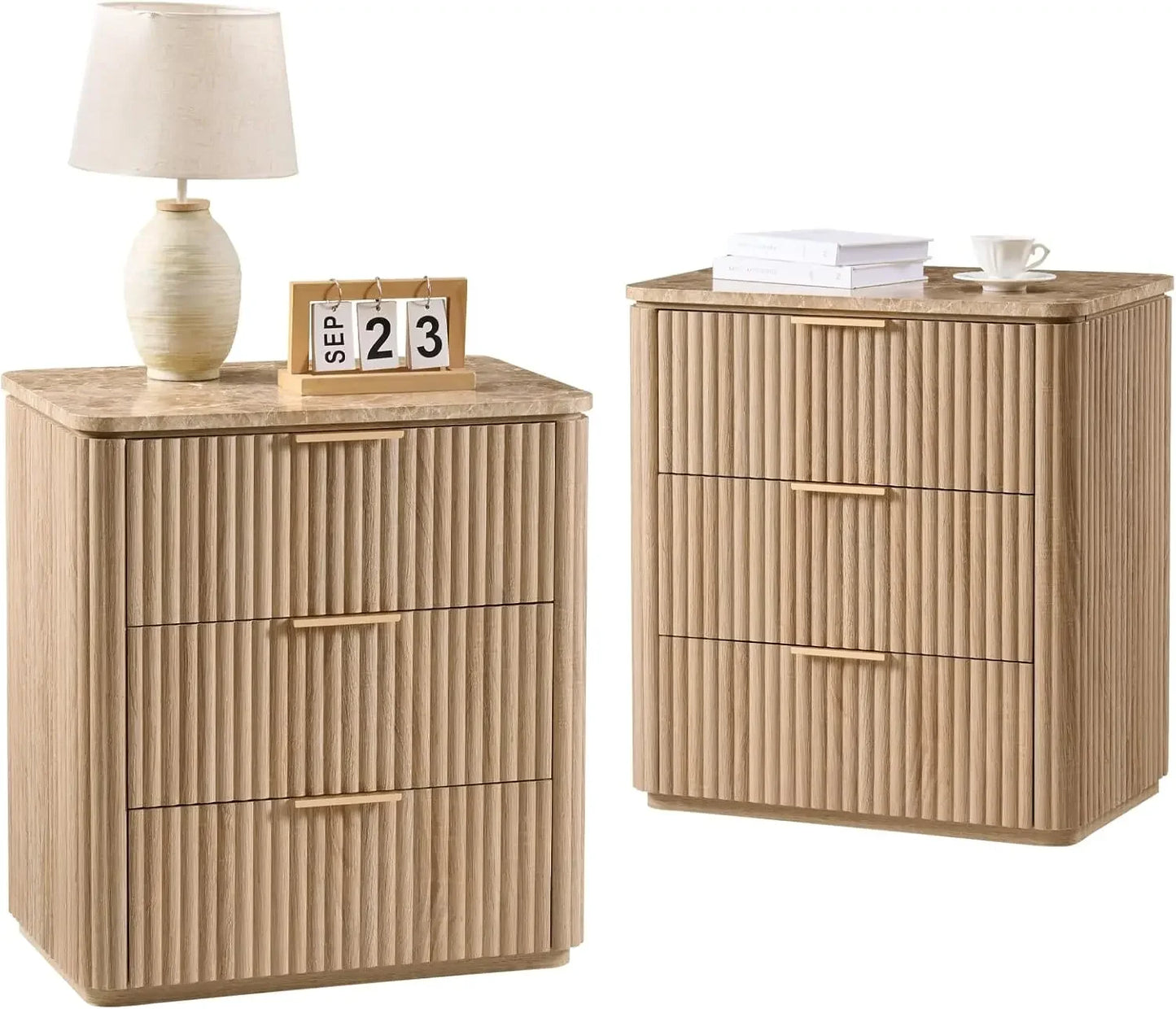 Nightstands - Faux Marble Top