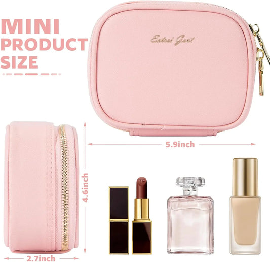 Small Travel Cosmetic  LED Mirror Bag with 3 Light Modes