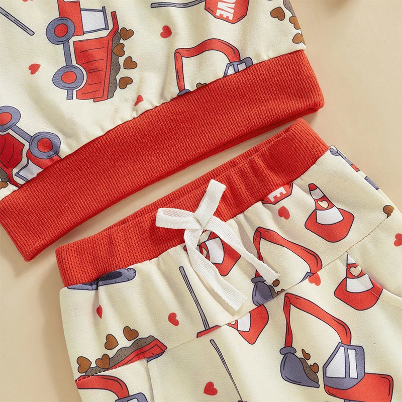 Toddler Valentine Outfit Set