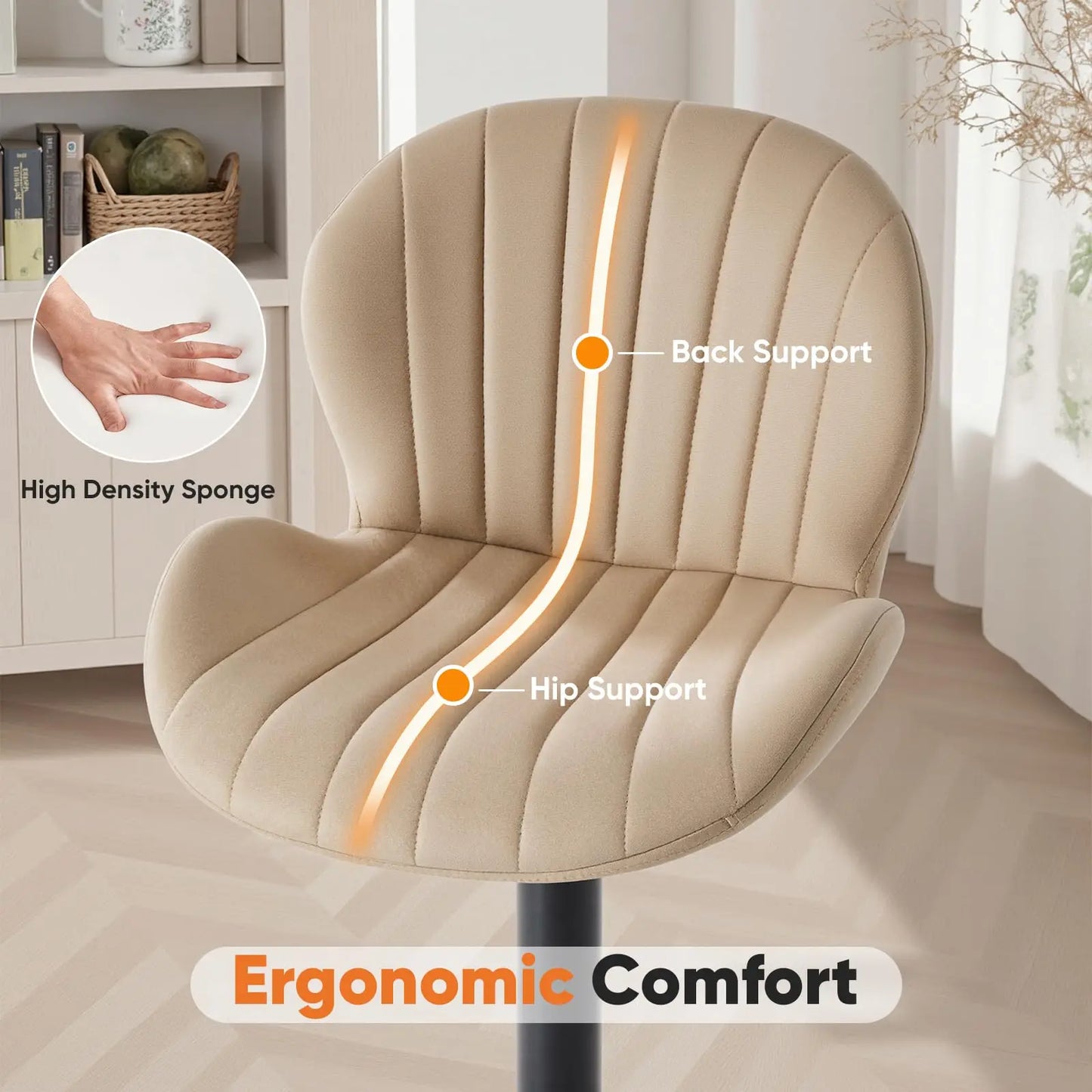 Ergonomic Modern 360° Swivel Dining Chairs