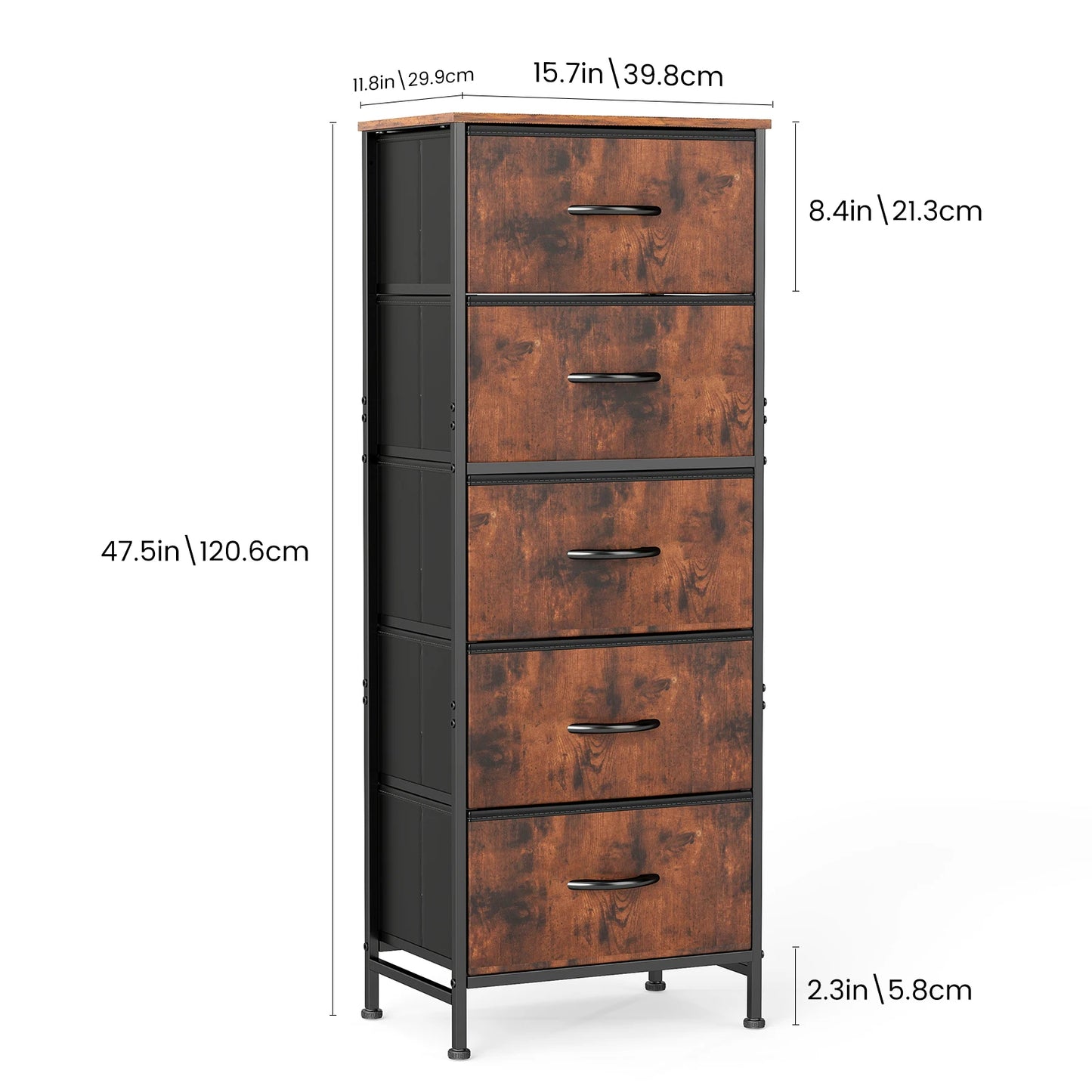 Nightstand Wardrobe Steel Frame Closet